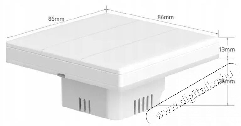 SONOFF T53C86 TX Ultimate, 3-gang H&aacute;ztart&aacute;s / Otthon / K&uuml;lt&eacute;r - Okos otthon - Kieg&eacute;sz&iacute;tő - 520693