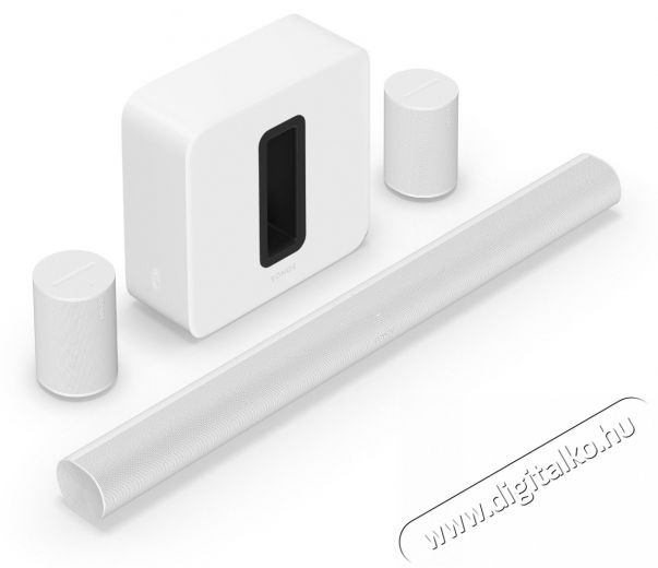 Sonos Arc Ultra feh&eacute;r + Sub 4 + 2x Era 100 Audio-Video / Hifi / Multim&eacute;dia - Hangprojektor / soundbar - M&eacute;lyl&aacute;d&aacute;val - 530482