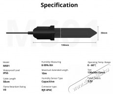 SONOFF MS01 Smart Soil Moisture Sensor H&aacute;ztart&aacute;s / Otthon / K&uuml;lt&eacute;r - Okos otthon - Csapad&eacute;km&eacute;rő &eacute;rz&eacute;kelő - 519777