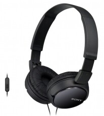 SONY MDR-ZX110APB mikrofonos fejhallgató - fekete Audio-Video / Hifi / Multimédia - Fül és Fejhallgatók - Fejhallgató mikrofonnal / headset - 297497