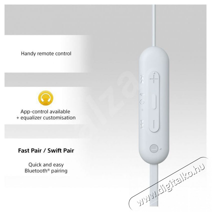 SONY WIC100W.CE7 vezet&eacute;k n&eacute;lk&uuml;li f&uuml;lhallgat&oacute; Audio-Video / Hifi / Multim&eacute;dia - F&uuml;l &eacute;s Fejhallgat&oacute;k - F&uuml;lhallgat&oacute; - 401175