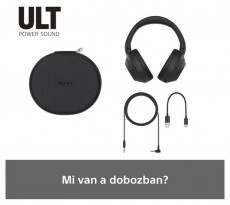SONY WHULT900NB.CE7 ULT WEAR zajszűrős fekete Bluetooth fejhallgat&oacute; Audio-Video / Hifi / Multim&eacute;dia - F&uuml;l &eacute;s Fejhallgat&oacute;k - Fejhallgat&oacute; - 497349