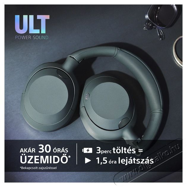 SONY WHULT900NH.CE7 ULT WEAR zajszűrős sz&uuml;rk&eacute;sz&ouml;ld Bluetooth fejhallgat&oacute; Audio-Video / Hifi / Multim&eacute;dia - F&uuml;l &eacute;s Fejhallgat&oacute;k - Fejhallgat&oacute; - 497350