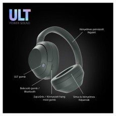 SONY WHULT900NH.CE7 ULT WEAR zajszűrős sz&uuml;rk&eacute;sz&ouml;ld Bluetooth fejhallgat&oacute; Audio-Video / Hifi / Multim&eacute;dia - F&uuml;l &eacute;s Fejhallgat&oacute;k - Fejhallgat&oacute; - 497350