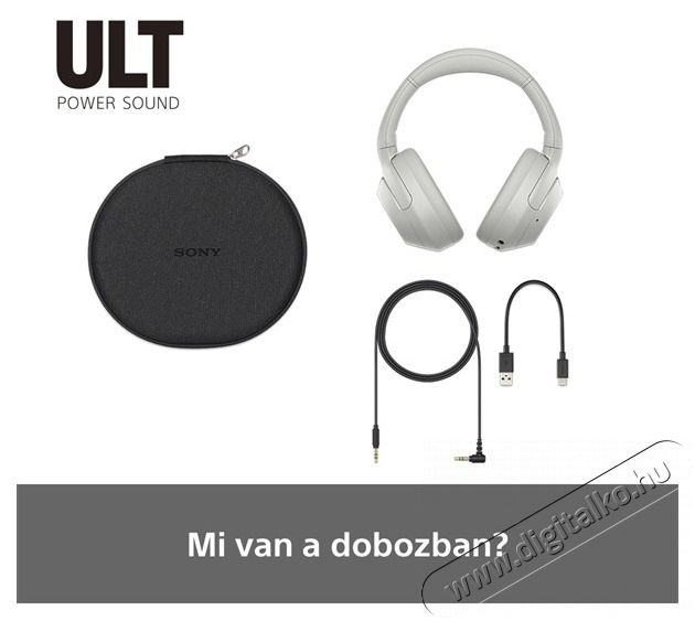 SONY WHULT900NW.CE7 ULT WEAR zajszűrős feh&eacute;r Bluetooth fejhallgat&oacute; Audio-Video / Hifi / Multim&eacute;dia - F&uuml;l &eacute;s Fejhallgat&oacute;k - Fejhallgat&oacute; - 497351