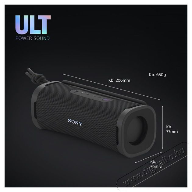 SONY SRSULT10B.CE7 ULT FIELD 1 hordozhat&oacute; vezet&eacute;k n&eacute;lk&uuml;li fekete Bluetooth hangsz&oacute;r&oacute; Audio-Video / Hifi / Multim&eacute;dia - Hordozhat&oacute;, vezet&eacute;k n&eacute;lk&uuml;li / bluetooth hangsug&aacute;rz&oacute; - Hordozhat&oacute;, vezet&eacute;k n&eacute;lk&uuml;li / bluetooth hangsug&aacute;rz&oacute; - 497835
