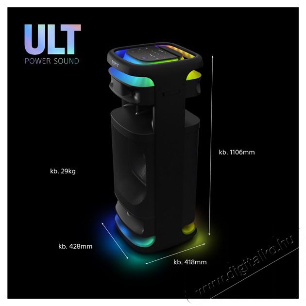 SONY SRSULT1000.CEL ULT TOWER 10 Ultimate Bluetooth party hangsz&oacute;r&oacute; vezet&eacute;k n&eacute;lk&uuml;li mikrofonnal Audio-Video / Hifi / Multim&eacute;dia - Party / DJ term&eacute;k - Party term&eacute;k - 500138