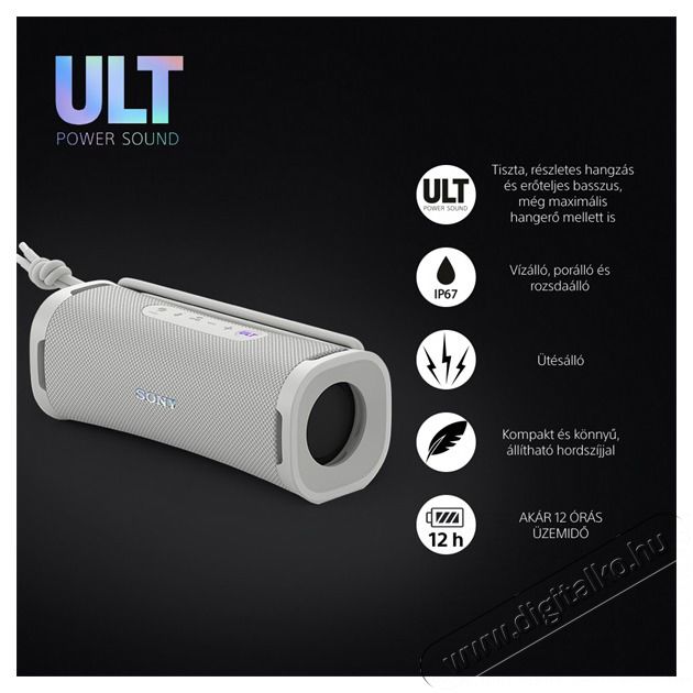 SONY SRSULT10W.CE7 ULT FIELD 1 hordozhat&oacute; vezet&eacute;k n&eacute;lk&uuml;li feh&eacute;r Bluetooth hangsz&oacute;r&oacute; Audio-Video / Hifi / Multim&eacute;dia - Hordozhat&oacute;, vezet&eacute;k n&eacute;lk&uuml;li / bluetooth hangsug&aacute;rz&oacute; - Hordozhat&oacute;, vezet&eacute;k n&eacute;lk&uuml;li / bluetooth hangsug&aacute;rz&oacute; - 500139