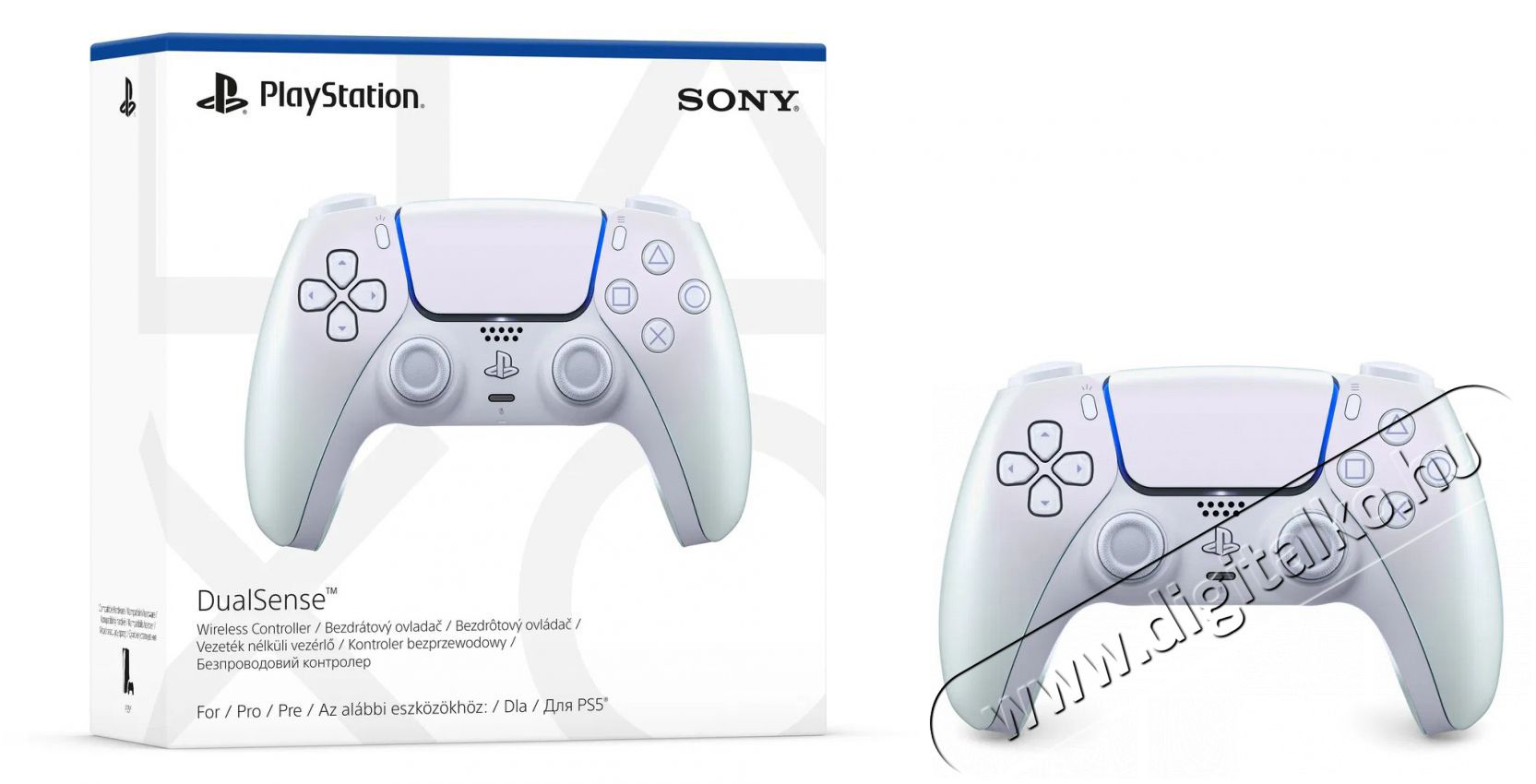 SONY PlayStation5 DualSense Chroma Pearl vezet&eacute;k n&eacute;lk&uuml;li kontroller Iroda &eacute;s sz&aacute;m&iacute;t&aacute;stechnika - J&aacute;t&eacute;k konzol - Kontroller - 500860