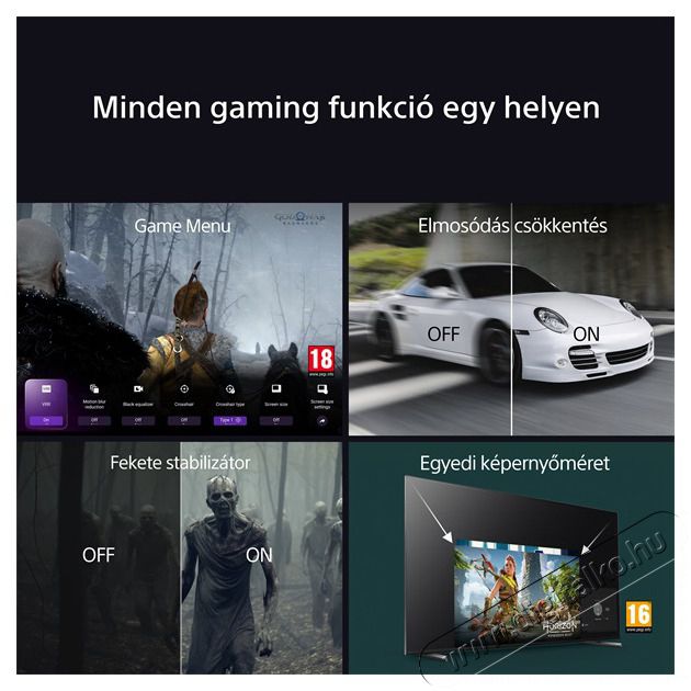 SONY 77 K77XR80PAEP 4K UHD Smart OLED TV Telev&iacute;zi&oacute;k - OLED telev&iacute;zi&oacute; - UHD 4K felbont&aacute;s&uacute; - 501530