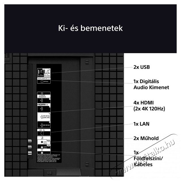 SONY 77 K77XR80PAEP 4K UHD Smart OLED TV Telev&iacute;zi&oacute;k - OLED telev&iacute;zi&oacute; - UHD 4K felbont&aacute;s&uacute; - 501530