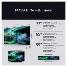 SONY 77 K77XR80PAEP 4K UHD Smart OLED TV Telev&iacute;zi&oacute;k - OLED telev&iacute;zi&oacute; - UHD 4K felbont&aacute;s&uacute; - 501530