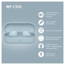 SONY WFC510L.CE7 True Wireless Bluetooth k&eacute;k f&uuml;lhallgat&oacute; Audio-Video / Hifi / Multim&eacute;dia - Hordozhat&oacute;, vezet&eacute;k n&eacute;lk&uuml;li / bluetooth hangsug&aacute;rz&oacute; - Hordozhat&oacute;, vezet&eacute;k n&eacute;lk&uuml;li / bluetooth hangsug&aacute;rz&oacute; - 507125