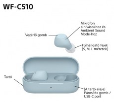 SONY WFC510L.CE7 True Wireless Bluetooth k&eacute;k f&uuml;lhallgat&oacute; Audio-Video / Hifi / Multim&eacute;dia - Hordozhat&oacute;, vezet&eacute;k n&eacute;lk&uuml;li / bluetooth hangsug&aacute;rz&oacute; - Hordozhat&oacute;, vezet&eacute;k n&eacute;lk&uuml;li / bluetooth hangsug&aacute;rz&oacute; - 507125