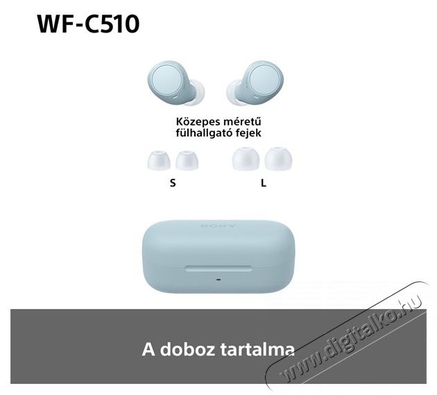 SONY WFC510L.CE7 True Wireless Bluetooth k&eacute;k f&uuml;lhallgat&oacute; Audio-Video / Hifi / Multim&eacute;dia - Hordozhat&oacute;, vezet&eacute;k n&eacute;lk&uuml;li / bluetooth hangsug&aacute;rz&oacute; - Hordozhat&oacute;, vezet&eacute;k n&eacute;lk&uuml;li / bluetooth hangsug&aacute;rz&oacute; - 507125