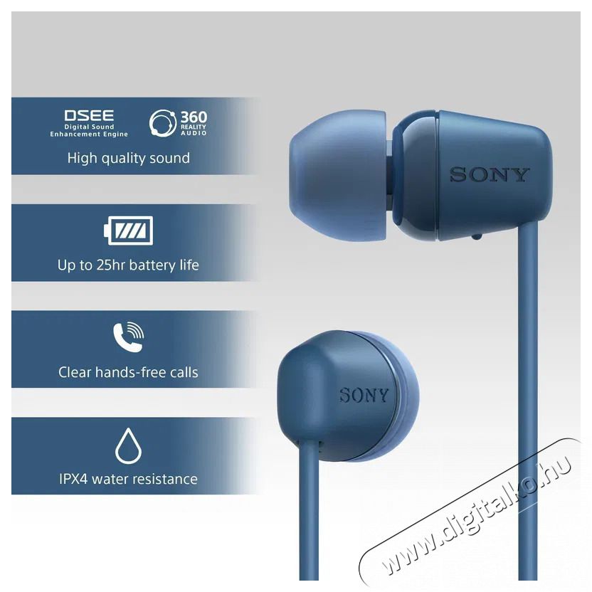 SONY WI-C100, k&eacute;k Audio-Video / Hifi / Multim&eacute;dia - F&uuml;l &eacute;s Fejhallgat&oacute;k - F&uuml;lhallgat&oacute; - 510255