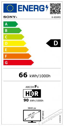 SONY Bravia 5 (K65XR55B.CEI) Telev&iacute;zi&oacute;k - LED telev&iacute;zi&oacute; - UHD 4K felbont&aacute;s&uacute; - 512396
