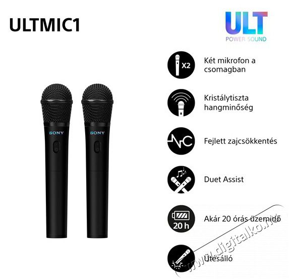 SONY UOULTMIC1.CE7 vezet&eacute;k n&eacute;lk&uuml;li mikrofon Fot&oacute;-Vide&oacute; kieg&eacute;sz&iacute;tők - Mikrofon - &Eacute;nek &eacute;s hangszer mikrofon - 516243