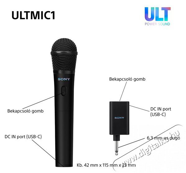 SONY UOULTMIC1.CE7 vezet&eacute;k n&eacute;lk&uuml;li mikrofon Fot&oacute;-Vide&oacute; kieg&eacute;sz&iacute;tők - Mikrofon - &Eacute;nek &eacute;s hangszer mikrofon - 516243