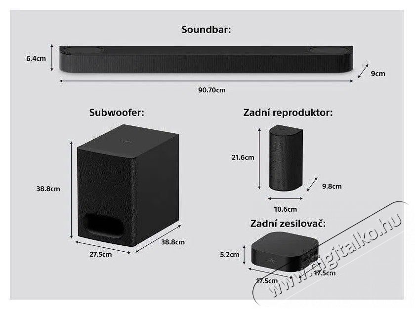 SONY Bravia Theatre System 6 HTS60.CEL, H&aacute;zimozirendszer 1000 W Audio-Video / Hifi / Multim&eacute;dia - Hangprojektor / soundbar - M&eacute;lyl&aacute;d&aacute;val - 520731