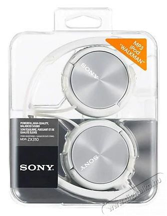 SONY MDR-ZX310APW mikrofonos fejhallgat&oacute; - feh&eacute;r Audio-Video / Hifi / Multim&eacute;dia - F&uuml;l &eacute;s Fejhallgat&oacute;k - Fejhallgat&oacute; mikrofonnal / headset - 297302