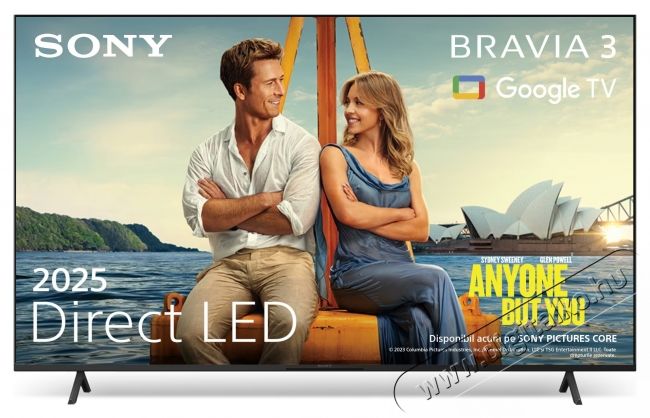 SONY BRAVIA 3 43S39 LED telev&iacute;zi&oacute;, 108 cm, Smart Google TV, 4K Ultra HD, E energiaoszt&aacute;ly (2025-&ouml;s modell) Telev&iacute;zi&oacute;k - LED telev&iacute;zi&oacute; - UHD 4K felbont&aacute;s&uacute; - 535737