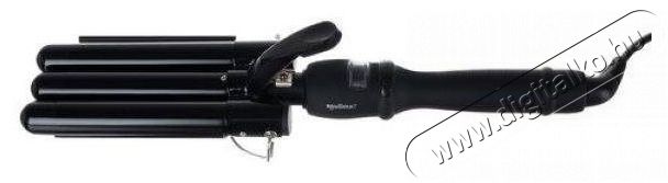 Soulima 19389 Tripla hajs&uuml;tővas, ker&aacute;mia, 70-130 W, fekete Sz&eacute;ps&eacute;g&aacute;pol&aacute;s / Eg&eacute;szs&eacute;g - Haj&aacute;pol&aacute;s - Hajs&uuml;tővas / g&ouml;nd&ouml;r&iacute;tő - 510703