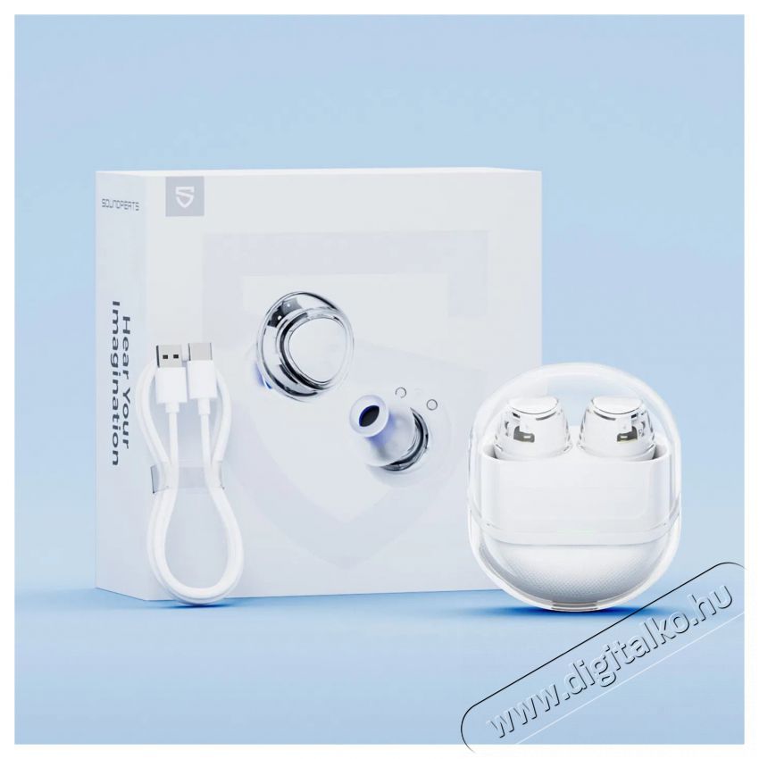 Soundpeats Clear Dot White Audio-Video / Hifi / Multim&eacute;dia - F&uuml;l &eacute;s Fejhallgat&oacute;k - F&uuml;lhallgat&oacute; - 510280