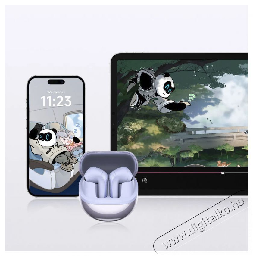 Soundpeats Air5 Purple Audio-Video / Hifi / Multim&eacute;dia - F&uuml;l &eacute;s Fejhallgat&oacute;k - F&uuml;lhallgat&oacute; mikrofonnal / headset - 519197