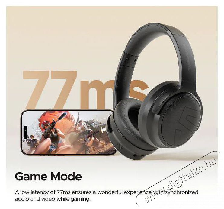 Soundpeats Space Pro Black Audio-Video / Hifi / Multim&eacute;dia - F&uuml;l &eacute;s Fejhallgat&oacute;k - F&uuml;lhallgat&oacute; mikrofonnal / headset - 519195