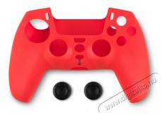 SPARTAN GEAR PS5 kontroller szilikon skin piros + thumb grips - Iroda &eacute;s sz&aacute;m&iacute;t&aacute;stechnika - Egy&eacute;b sz&aacute;m&iacute;t&aacute;stechnikai term&eacute;k - 498000
