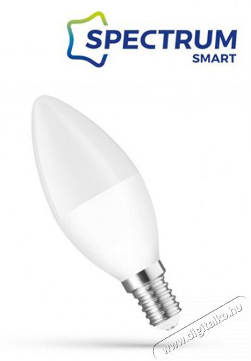 SPECTRUMLED 5W/410Lm/CCT+DIM/IP20/E14 WiFi LED gyertya led f&eacute;nyforr&aacute;s H&aacute;ztart&aacute;s / Otthon / K&uuml;lt&eacute;r - Vil&aacute;g&iacute;t&aacute;s / elektromoss&aacute;g - E14 foglalat&uacute; izz&oacute; - 458978