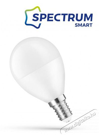 SPECTRUMLED 5W/420Lm/CCT+DIM/IP20/E14 WiFi LED kisg&ouml;mb led f&eacute;nyforr&aacute;s H&aacute;ztart&aacute;s / Otthon / K&uuml;lt&eacute;r - Vil&aacute;g&iacute;t&aacute;s / elektromoss&aacute;g - E14 foglalat&uacute; izz&oacute; - 458979