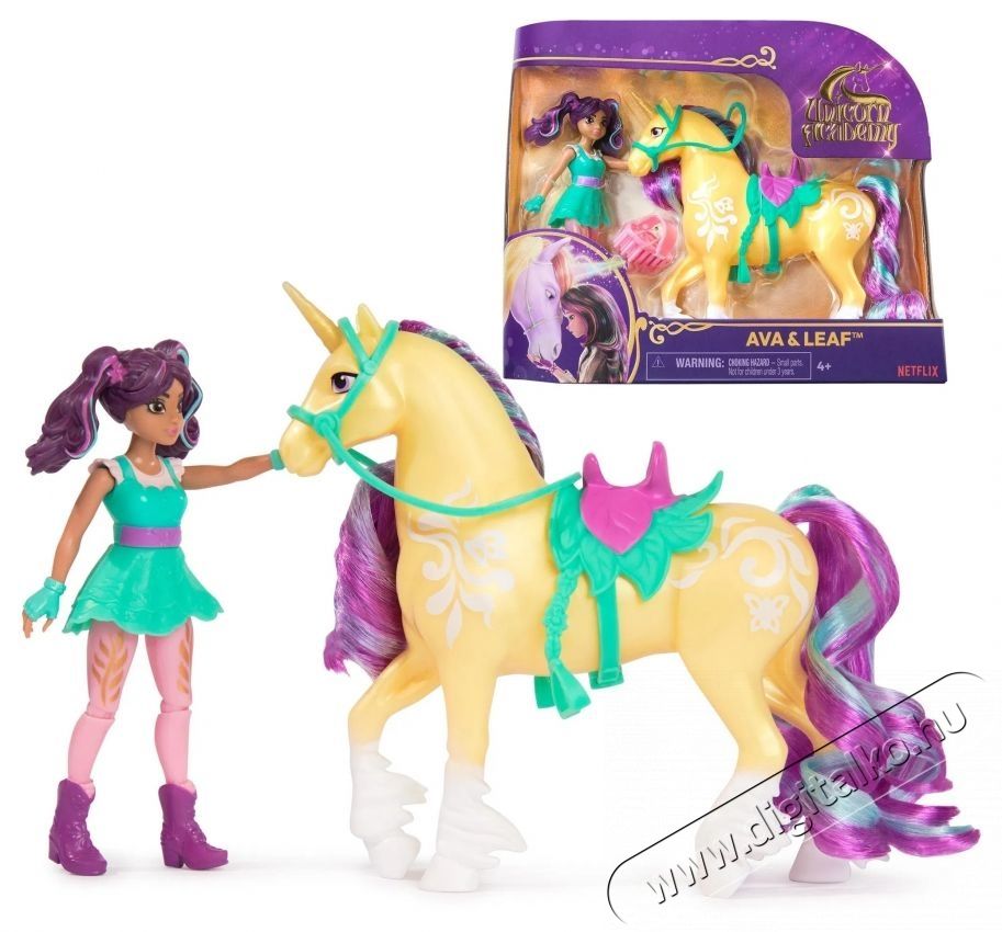 SPIN MASTER Unicorn Academy Ava &eacute;s Leaf H&aacute;ztart&aacute;s / Otthon / K&uuml;lt&eacute;r - J&aacute;t&eacute;k / Sport - J&aacute;t&eacute;kfigura - 532226