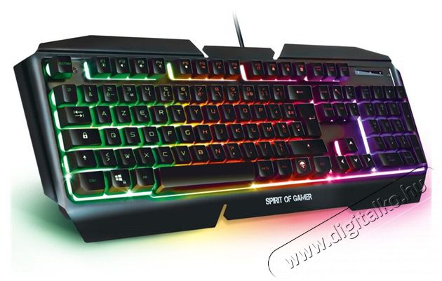 SPIRIT OF GAMER PRO-K5 HUN fekete RGB USB gamer billentyűzet Iroda &eacute;s sz&aacute;m&iacute;t&aacute;stechnika - Billentyűzet / billentyűzet szett - Vezet&eacute;kes - 404531