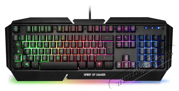 SPIRIT OF GAMER PRO-K5 HUN fekete RGB USB gamer billentyűzet Iroda &eacute;s sz&aacute;m&iacute;t&aacute;stechnika - Billentyűzet / billentyűzet szett - Vezet&eacute;kes - 404531