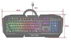 SPIRIT OF GAMER PRO-K5 HUN fekete RGB USB gamer billentyűzet Iroda &eacute;s sz&aacute;m&iacute;t&aacute;stechnika - Billentyűzet / billentyűzet szett - Vezet&eacute;kes - 404531