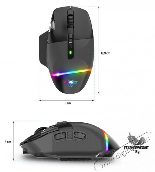 SPIRIT OF GAMER XPERT-M800 10 000DPI vezet&eacute;k n&eacute;lk&uuml;li fekete gamer eg&eacute;r Iroda &eacute;s sz&aacute;m&iacute;t&aacute;stechnika - Eg&eacute;r - Vezet&eacute;k n&eacute;lk&uuml;li eg&eacute;r - 455601