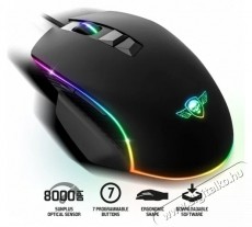 SPIRIT OF GAMER PRO-M1 8000DPI fekete gamer eg&eacute;r Iroda &eacute;s sz&aacute;m&iacute;t&aacute;stechnika - Eg&eacute;r - Vezet&eacute;kes eg&eacute;r - 456147