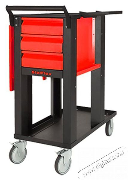 Stalflex WT-3D-TIG-R 3 piros fi&oacute;kos szerelőkocsi H&aacute;ztart&aacute;s / Otthon / K&uuml;lt&eacute;r - Szersz&aacute;m - Szersz&aacute;moskocsi - 395958