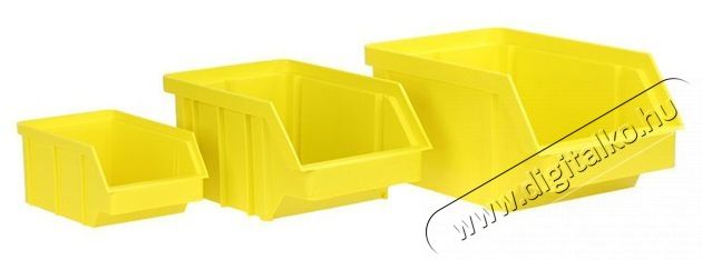 Stalflex BIN-M-Y s&aacute;rga sz&iacute;nű k&ouml;zepes m&eacute;retű t&aacute;rol&oacute;doboz H&aacute;ztart&aacute;s / Otthon / K&uuml;lt&eacute;r - Lak&aacute;sfelszerel&eacute;s - T&aacute;rol&oacute; - 390671