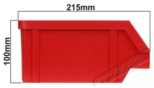 Stalflex BIN-M-R piros sz&iacute;nű k&ouml;zepes m&eacute;retű t&aacute;rol&oacute;doboz H&aacute;ztart&aacute;s / Otthon / K&uuml;lt&eacute;r - Egy&eacute;b h&aacute;ztart&aacute;si term&eacute;k - 443065