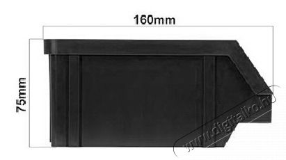 Stalflex BIN-S-BCK fekete sz&iacute;nű kis m&eacute;retű t&aacute;rol&oacute;doboz H&aacute;ztart&aacute;s / Otthon / K&uuml;lt&eacute;r - Lak&aacute;sfelszerel&eacute;s - T&aacute;rol&oacute; - 450258