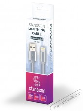Stansson 0,5m Lightning fonott k&aacute;bel Mobil / Kommunik&aacute;ci&oacute; / Smart - Mobiltelefon kieg&eacute;sz&iacute;tő / tok - K&aacute;bel / &aacute;talak&iacute;t&oacute; - 387975