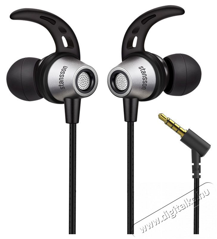 Stansson HE-104-BL 3,5mm jack mikrofonos fekete f&uuml;lhallgat&oacute; Audio-Video / Hifi / Multim&eacute;dia - F&uuml;l &eacute;s Fejhallgat&oacute;k - F&uuml;lhallgat&oacute; - 385295