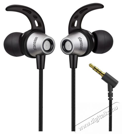 Stansson HE-104-BL 3,5mm jack mikrofonos fekete f&uuml;lhallgat&oacute; Audio-Video / Hifi / Multim&eacute;dia - F&uuml;l &eacute;s Fejhallgat&oacute;k - F&uuml;lhallgat&oacute; - 385295