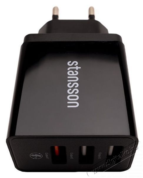 Stansson CH-300-BL 2,4A univerz&aacute;lis fekete h&aacute;l&oacute;zati gyorst&ouml;ltő Mobil / Kommunik&aacute;ci&oacute; / Smart - Mobiltelefon kieg&eacute;sz&iacute;tő / tok - H&aacute;l&oacute;zati-, aut&oacute;s t&ouml;ltő - 386020