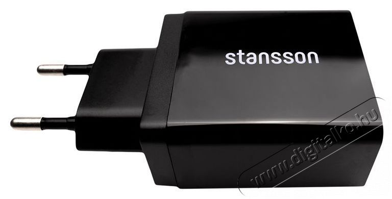 Stansson CH-300-BL 2,4A univerz&aacute;lis fekete h&aacute;l&oacute;zati gyorst&ouml;ltő Mobil / Kommunik&aacute;ci&oacute; / Smart - Mobiltelefon kieg&eacute;sz&iacute;tő / tok - H&aacute;l&oacute;zati-, aut&oacute;s t&ouml;ltő - 386020