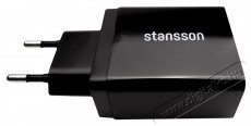Stansson CH-300-BL 2,4A univerzális fekete hálózati gyorstöltő Mobil / Kommunikáció / Smart - Mobiltelefon kiegészítő / tok - Hálózati-, autós töltő - 386020