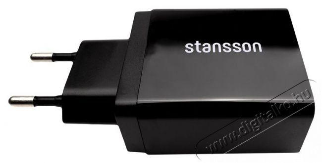 Stansson CH-300-BL 2,4A univerz&aacute;lis fekete h&aacute;l&oacute;zati gyorst&ouml;ltő Mobil / Kommunik&aacute;ci&oacute; / Smart - Mobiltelefon kieg&eacute;sz&iacute;tő / tok - H&aacute;l&oacute;zati-, aut&oacute;s t&ouml;ltő - 386020